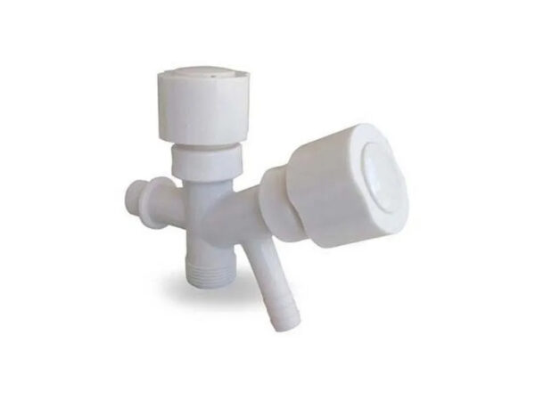 CANILLA PVC DOBLE P/LAVAR. C/PICO JS-700
