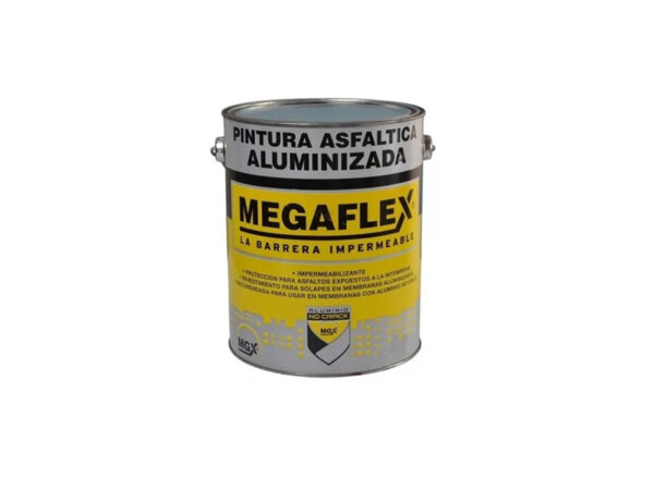PINTURA ALUMINIZADA X 4LTS MEGAFLEX UNO