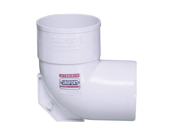 CODO PVC 90º DE 110 CON BASE TUBOF. UNO