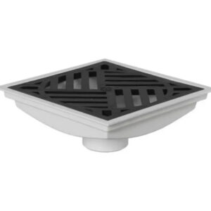 EMBUDO VERTICAL 110 REJA PLAST.TUBO UNO